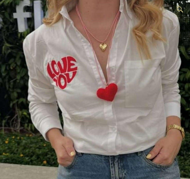 Camisa Love Blanco