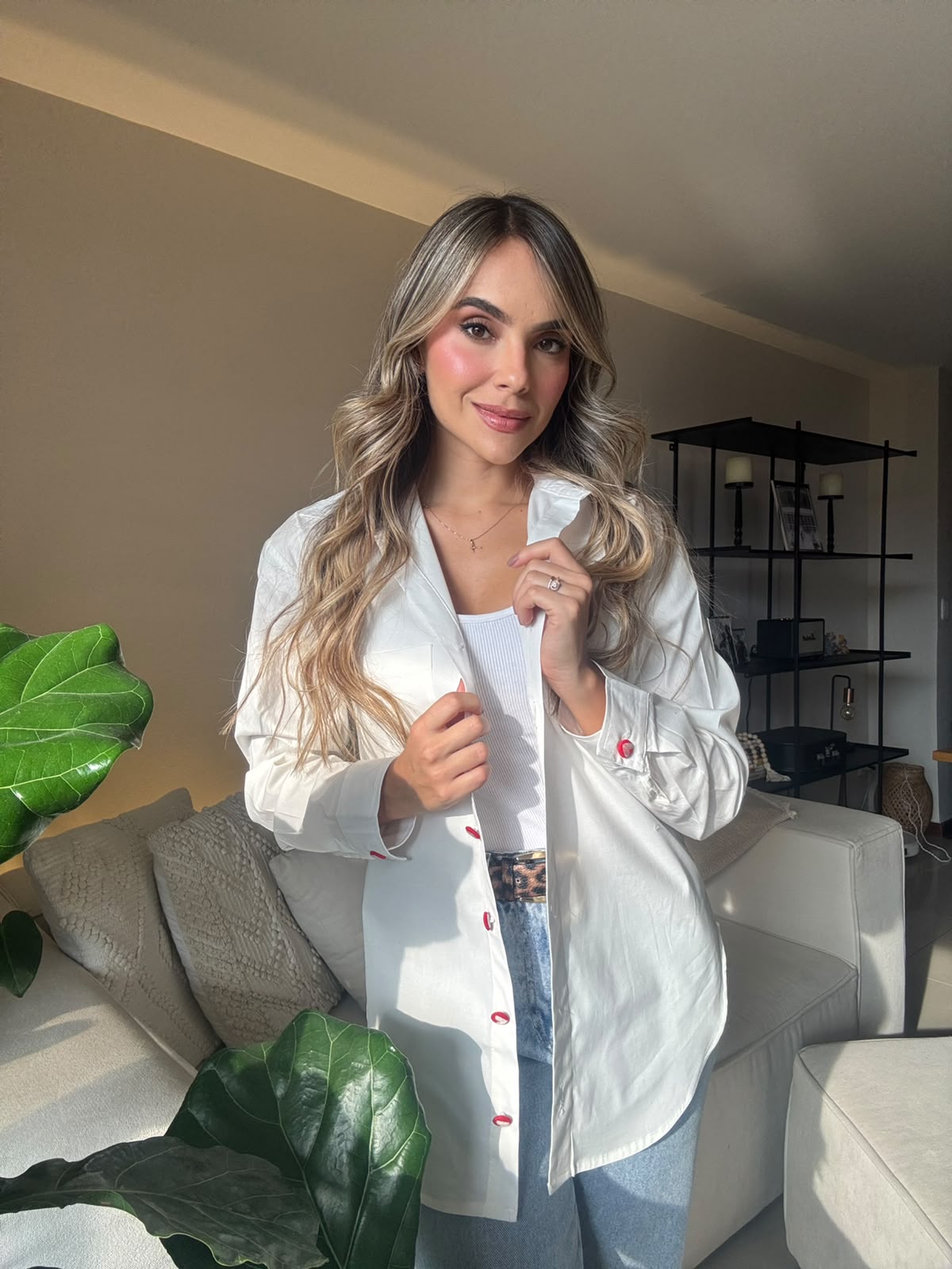 Camisa Punto Enamorado Blanco