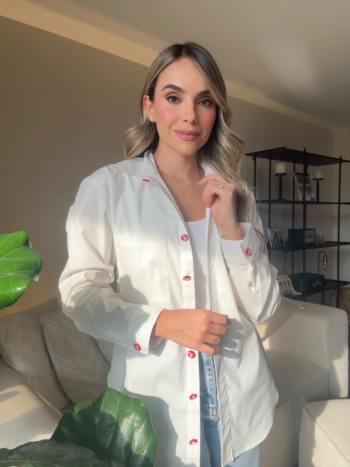 Camisa Punto Enamorado Blanco