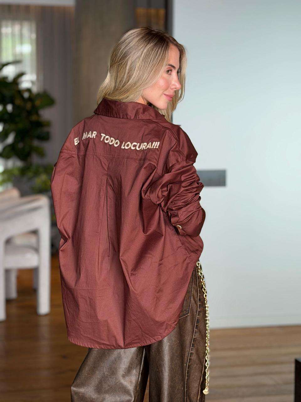 Camisa Gabriela Cafe