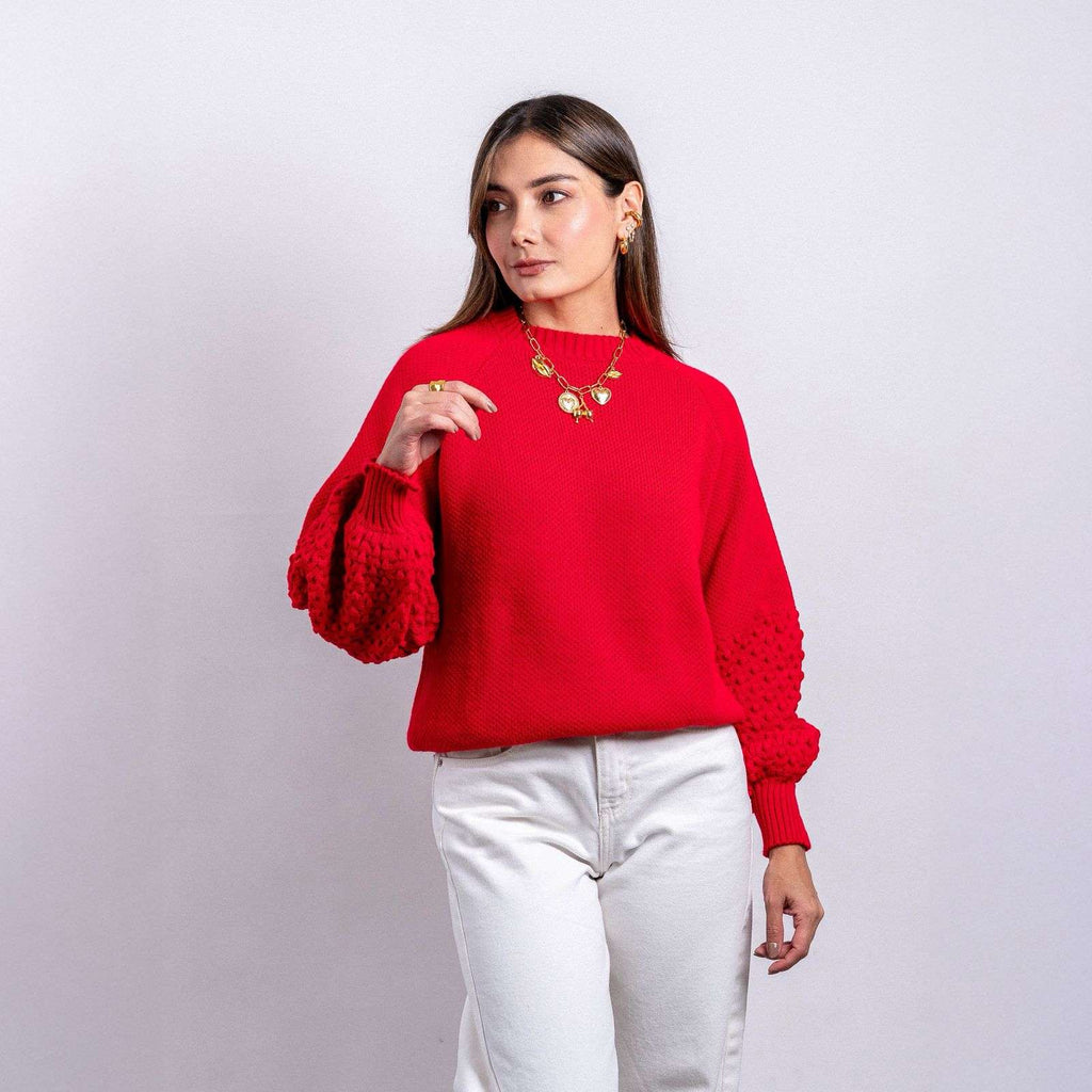 Sueter Panal Rojo