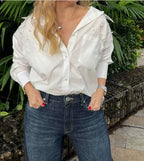 Camisa Gabriela Perlas Blanco