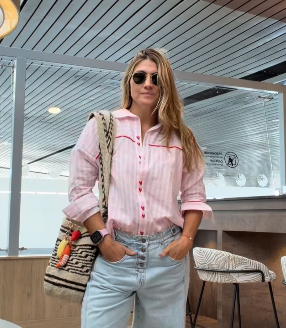 Camisa Rayas Rosada