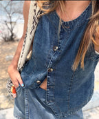 Chaleco Denim Azul