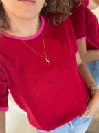 Camisa Cozy Corazon Rojo