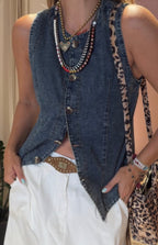 Chaleco Denim Azul
