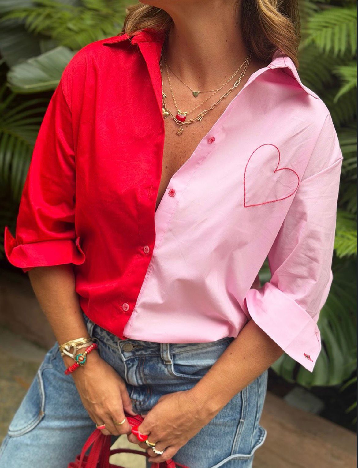 Camisa Penelope Bicolor